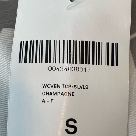 Forever 21 Satin Ruffle Trim Tie Front Top Pale Peach Square Neck Cropped S - Picture 6 of 9